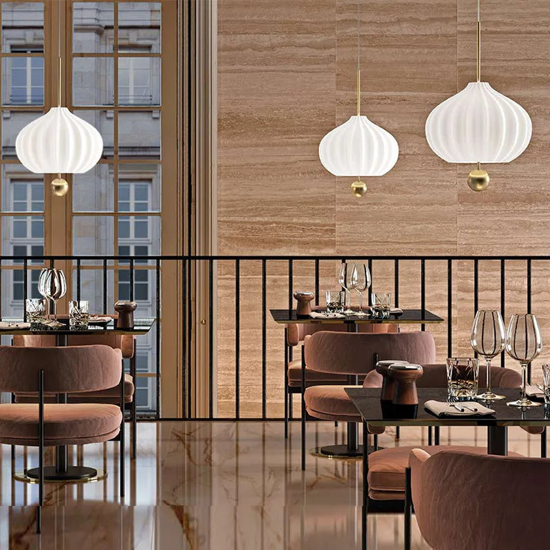 suspension moderne en verre avec fil réglable