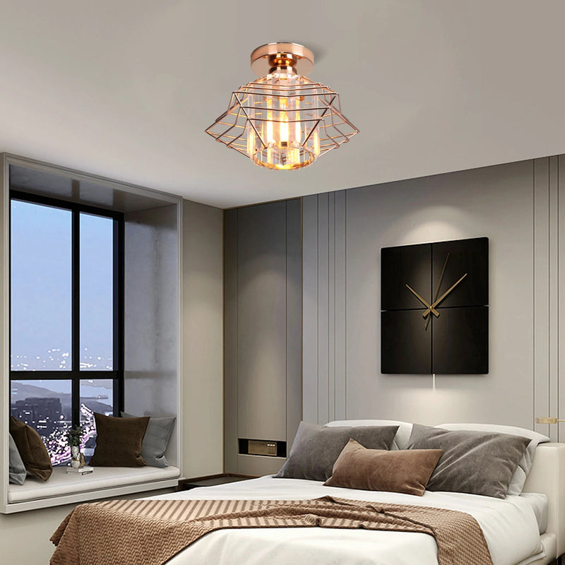 Plafonnier LED en cristal design moderne décor