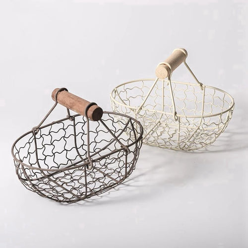 panier créatif de rangement pour œufs et fruits