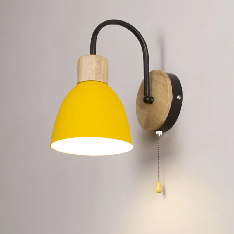 applique nordique moderne macaron avec interrupteur led décoration maison
