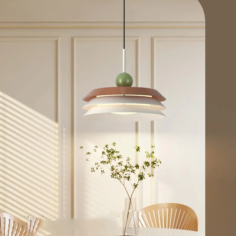 suspension moderne en métal avec 3 gradations et fil réglable