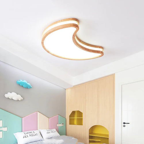 plafonnier led en bois design nordique moderne minimaliste décoratif