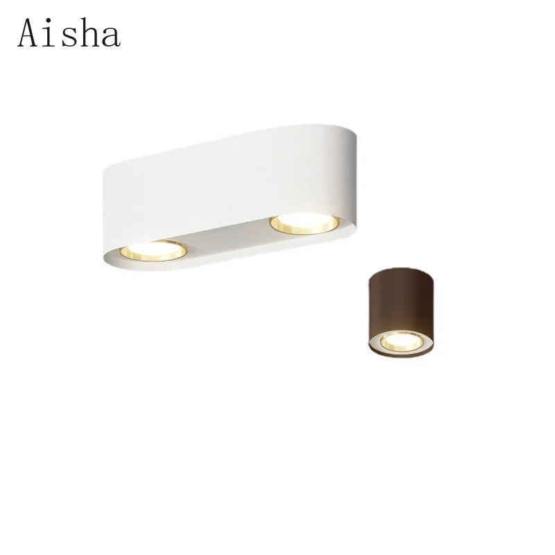 plafonnier double tête pour éclairage intérieur et extérieur