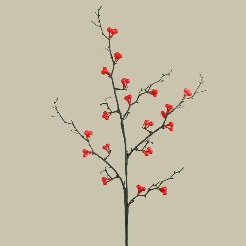 plantes artificielles de houx pour décoration florale et table