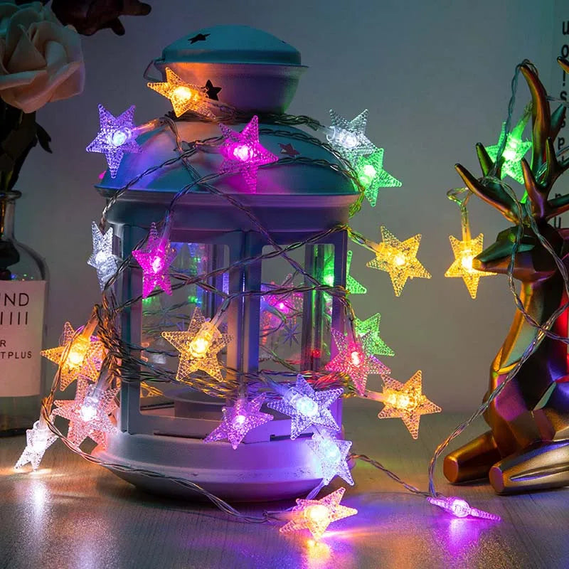guirlande lumineuse led avec télécommande pour décoration festive extérieure