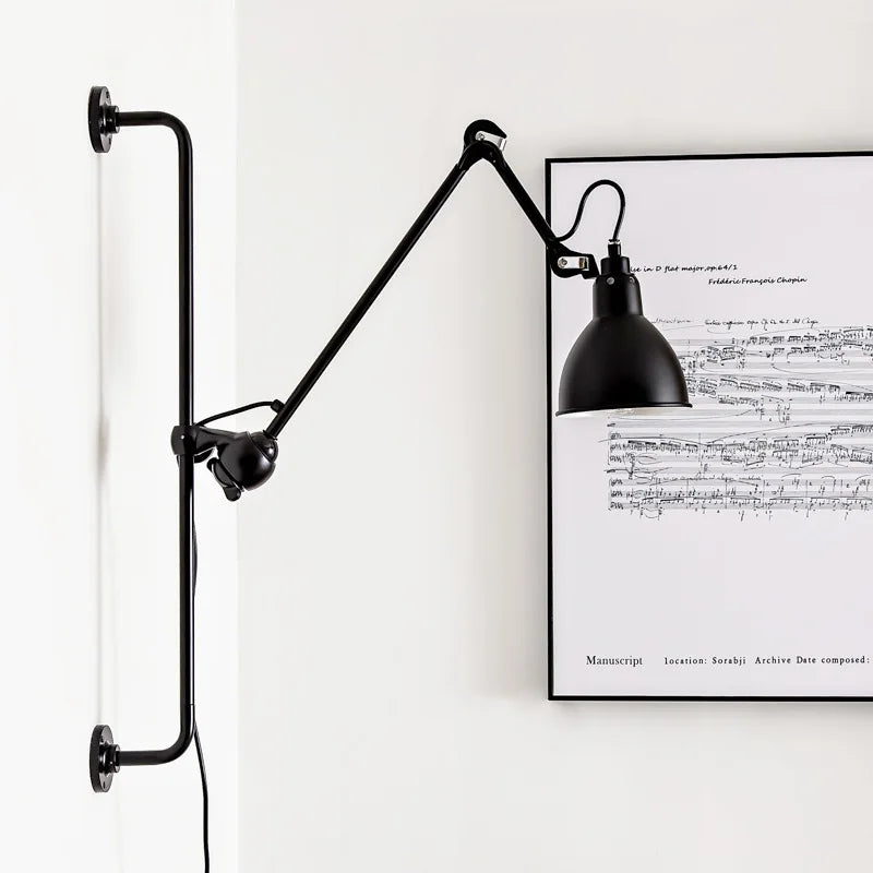 applique murale style américain avec prise abat-jour rotatif