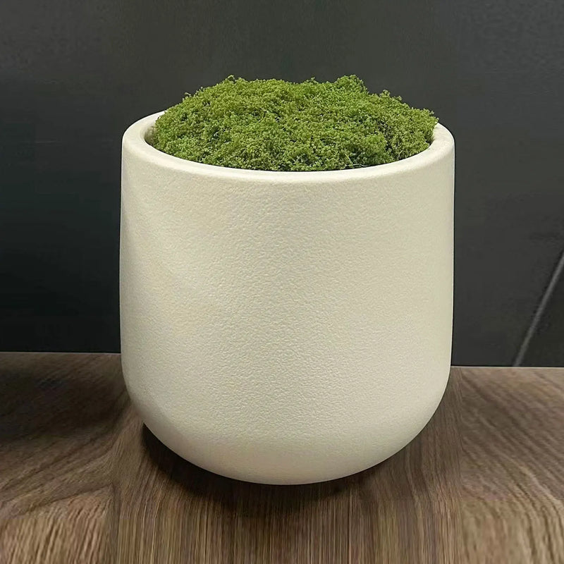 pot décoratif nordique en plastique et céramique pour intérieur