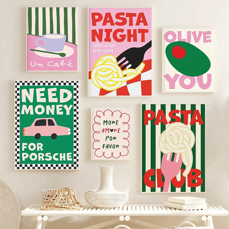 affiche citation art culinaire pour décoration murale
