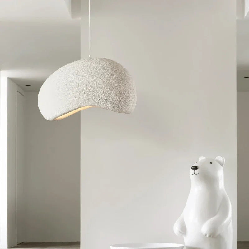 suspension led wabi-sabi nordique en résine pour café loft