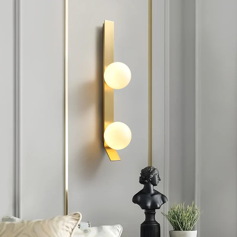 applique murale nordique en métal doré pour diverses utilisations