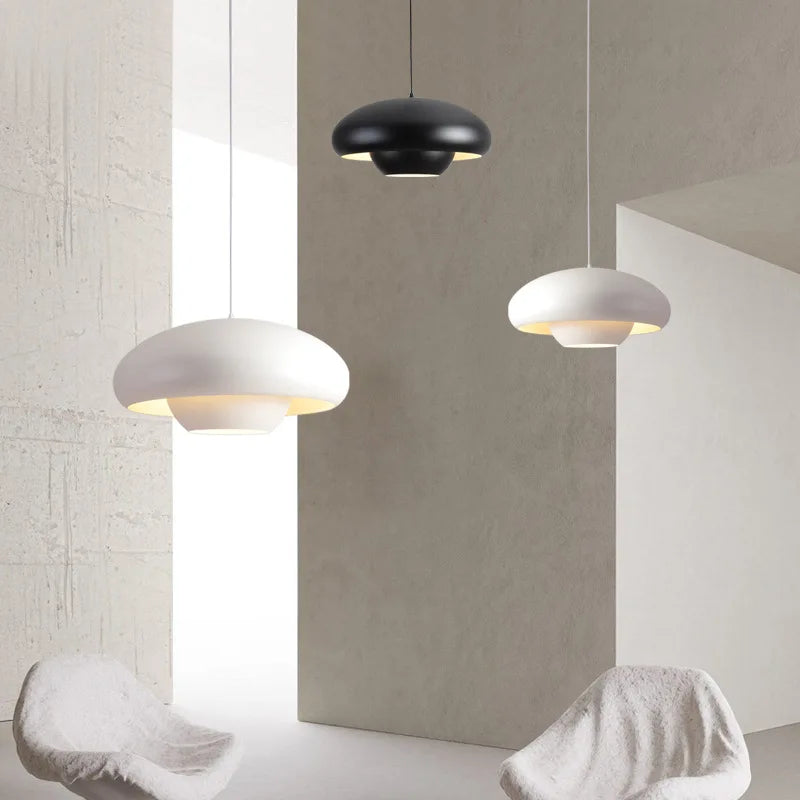 Suspension led nordique simple champignons pour la maison