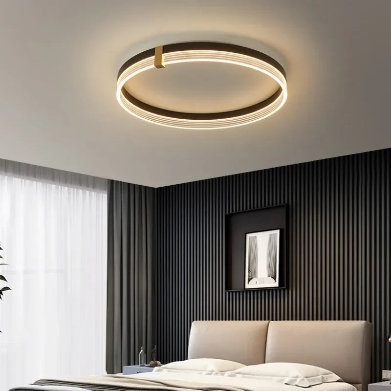 plafonnier led moderne minimaliste avec télécommande ronde