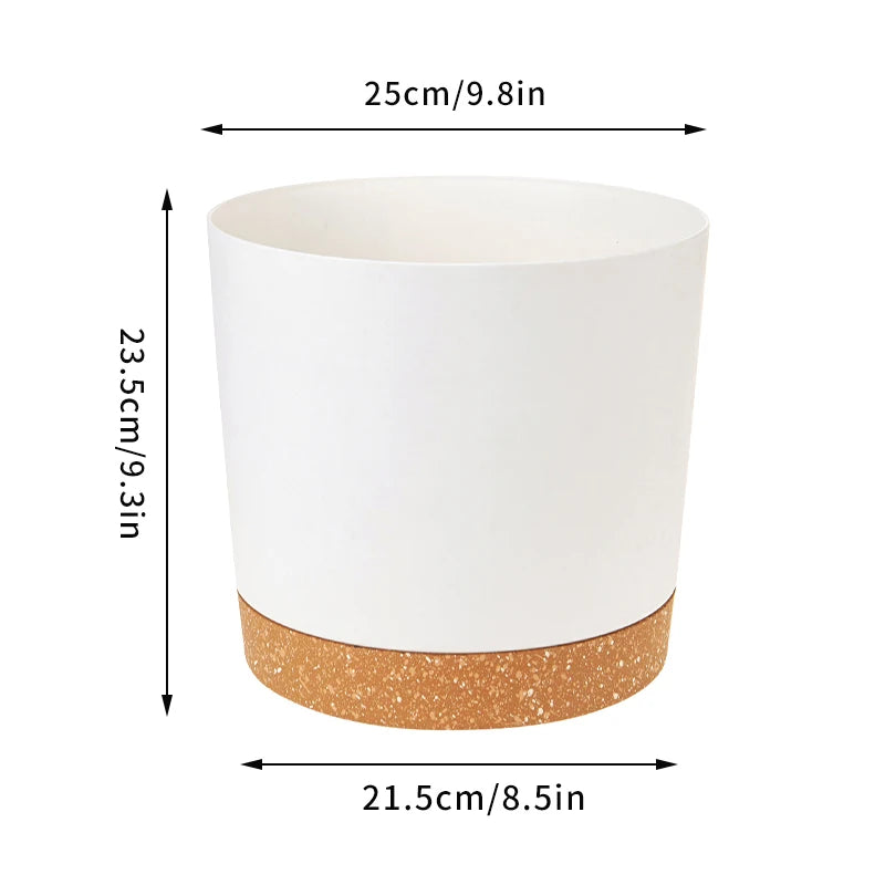 pots de fleurs automatiques avec soucoupe pour jardin et plantes