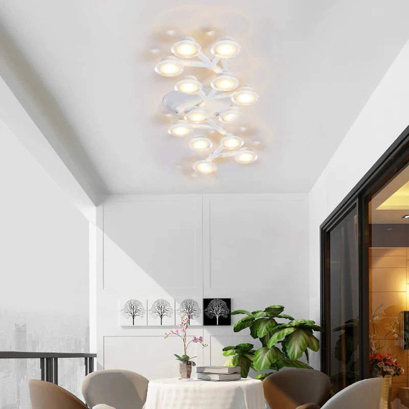 plafonnier nordique long décoratif moderne étoile prunier