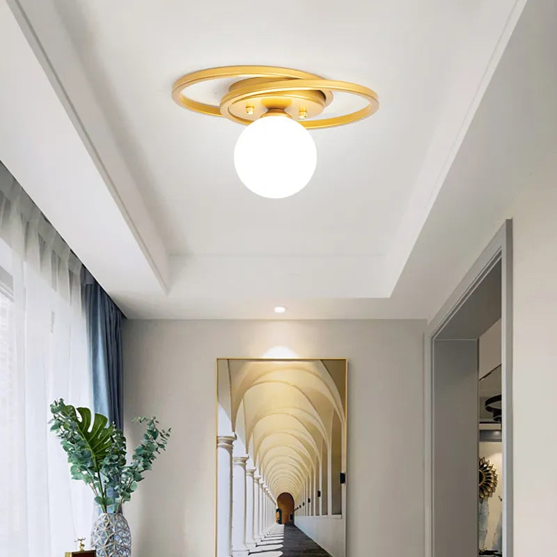 Plafonnier led or noir allée maison balcon
(72 caractères)