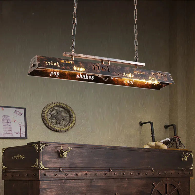 lustre style industriel rétro pour restaurant et bar américain
