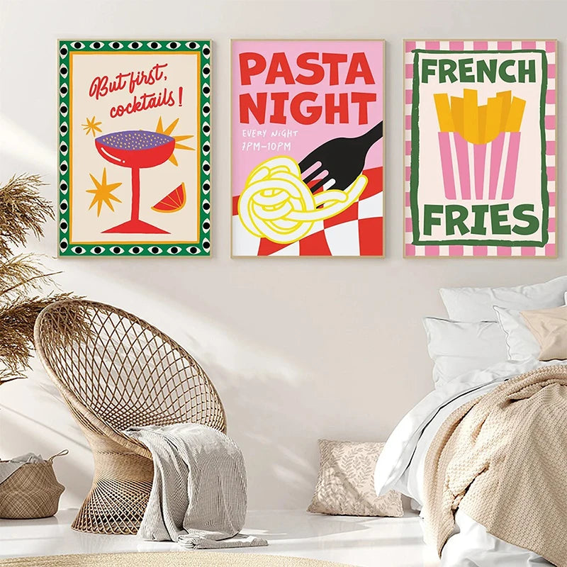 affiche citation art culinaire pour décoration murale