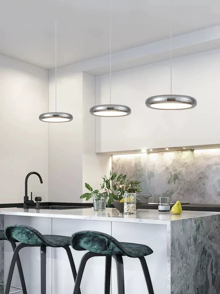 lustre rond moderne avec gradation pour restaurant et bar