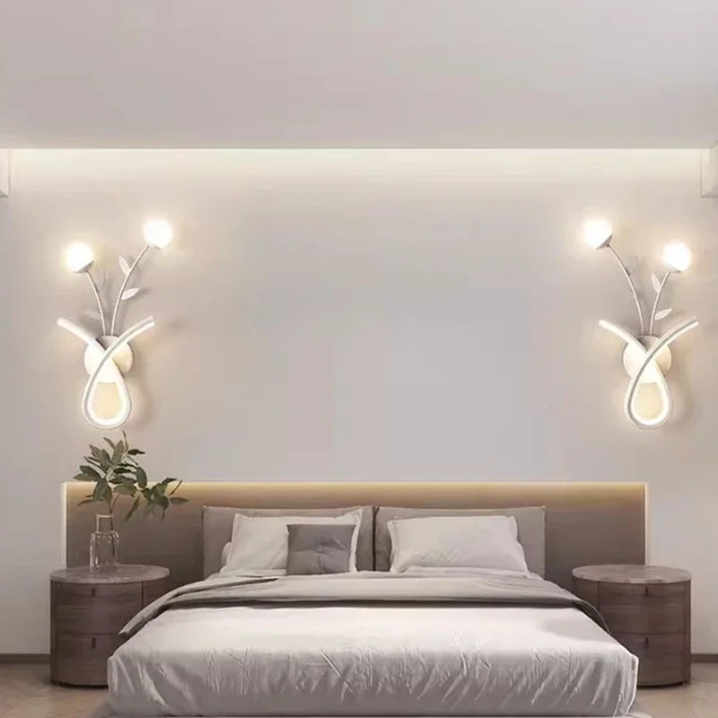 applique murale led acrylique fleur déco
