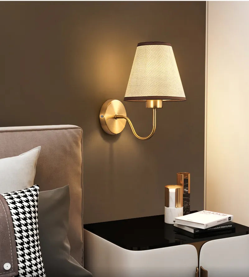 applique led moderne tissu murale