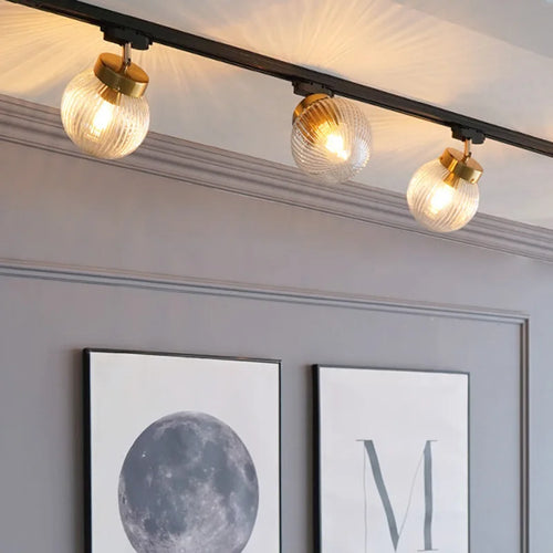 plafonnier led nordique en verre décoratif d'intérieur réglable