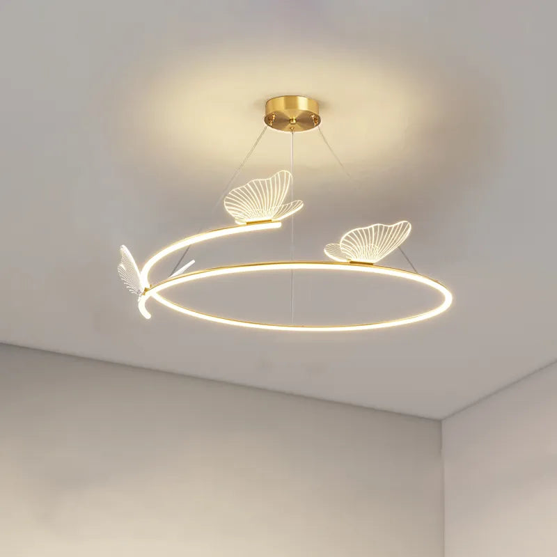 Lustre papillon LED mode créativité maison