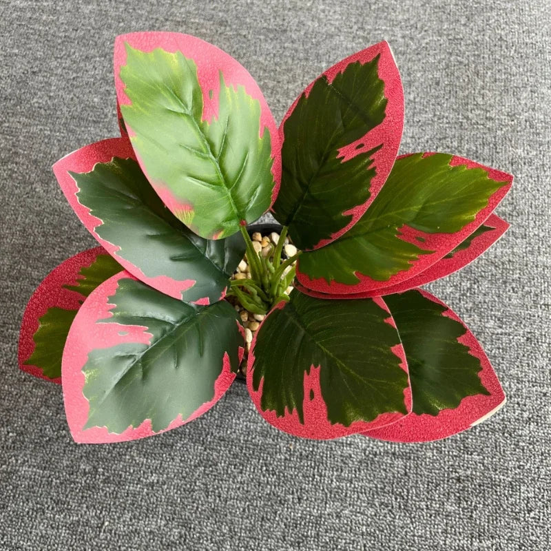 feuilles de phénix artificielles décoration verte en plastique