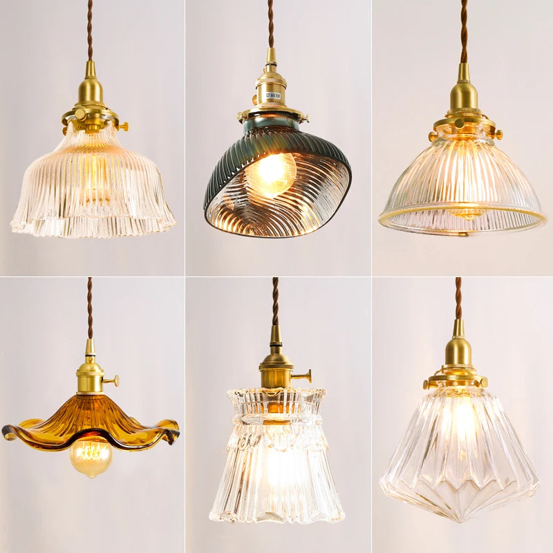 suspension en verre diamant led nordique moderne