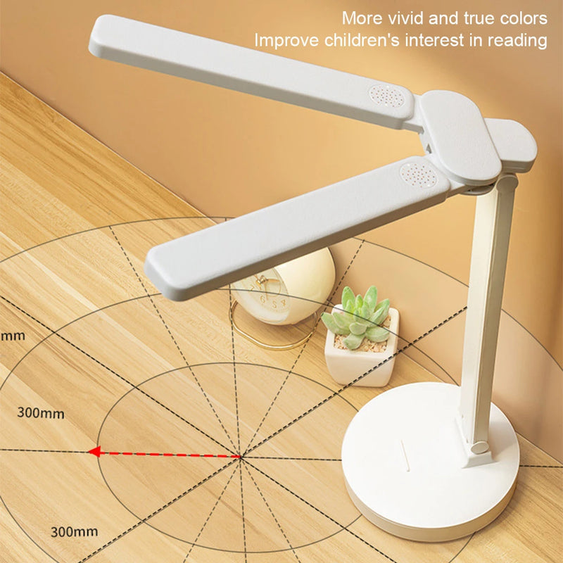 Lampe de bureau LED 3 niveaux réglable tactile veilleuse USB Rechargeable Protection des yeux lampe de Table pliable pour chambre chevet lecture