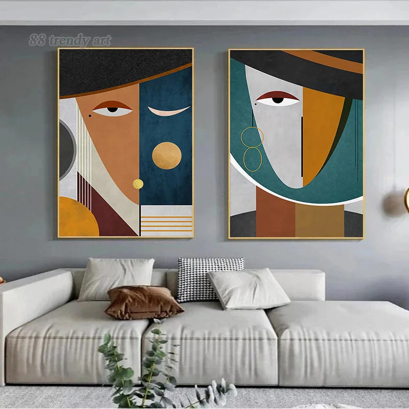 peintures abstraites modernes pour décoration artistique intérieure