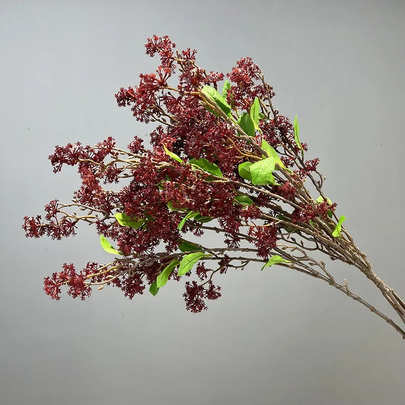 lot de 2 fleurs artificielles en saule des neiges décoratives