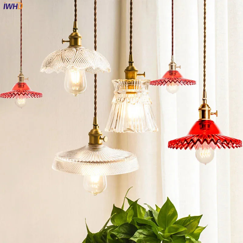 suspension en verre diamant led nordique moderne