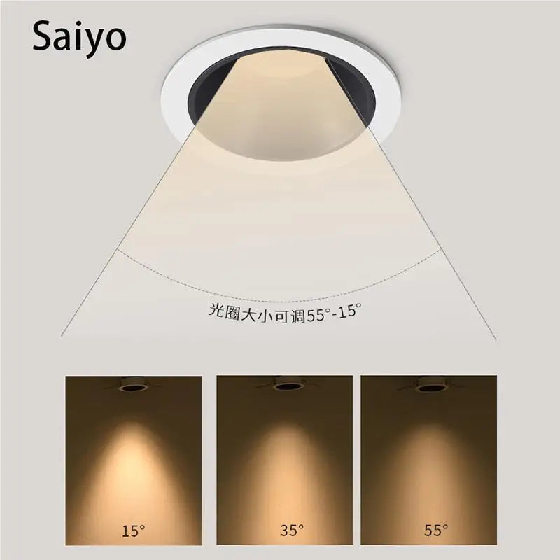 projecteurs led encastré spot foco lampe en aluminium