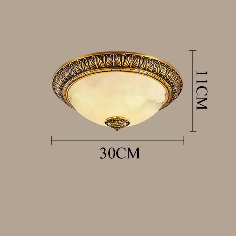 plafonnier led vintage europe sculpter en cuivre espagnol marbre