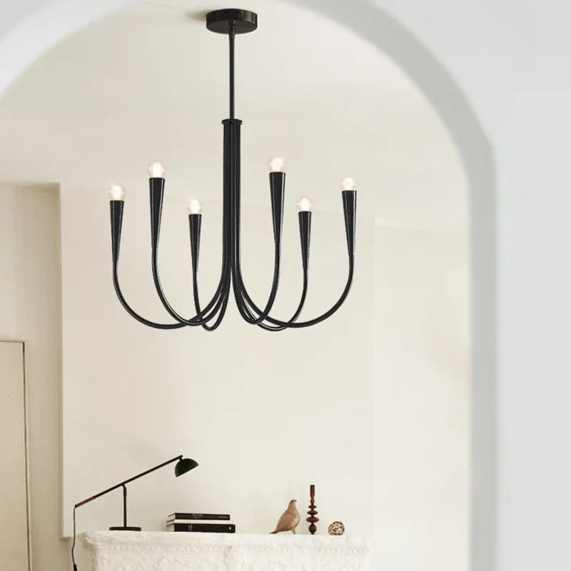 lustre style français doré led pour décoration de luxe