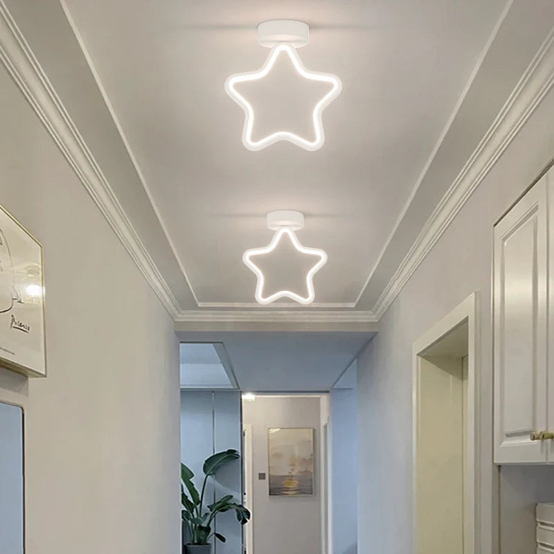 plafonnier led encastré moderne étoile allée salon entrée
