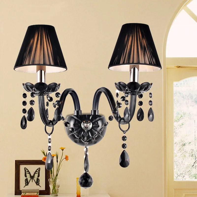 applique murale antique en cristal pour intérieur design élégant
