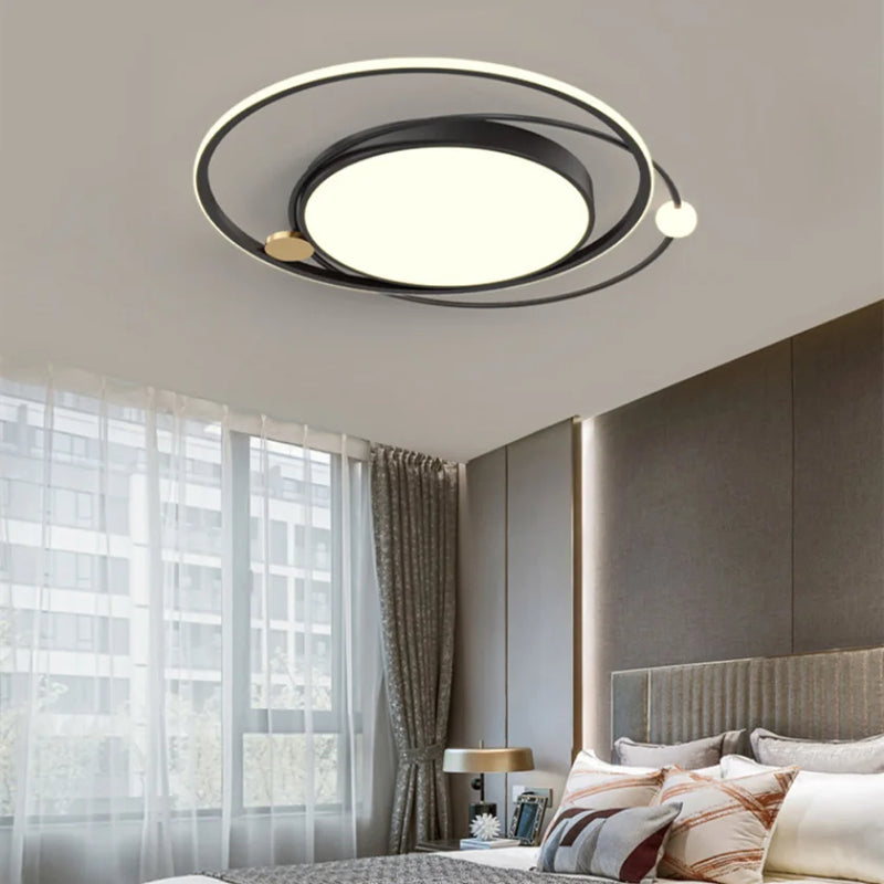 Lustres nordique moderne or