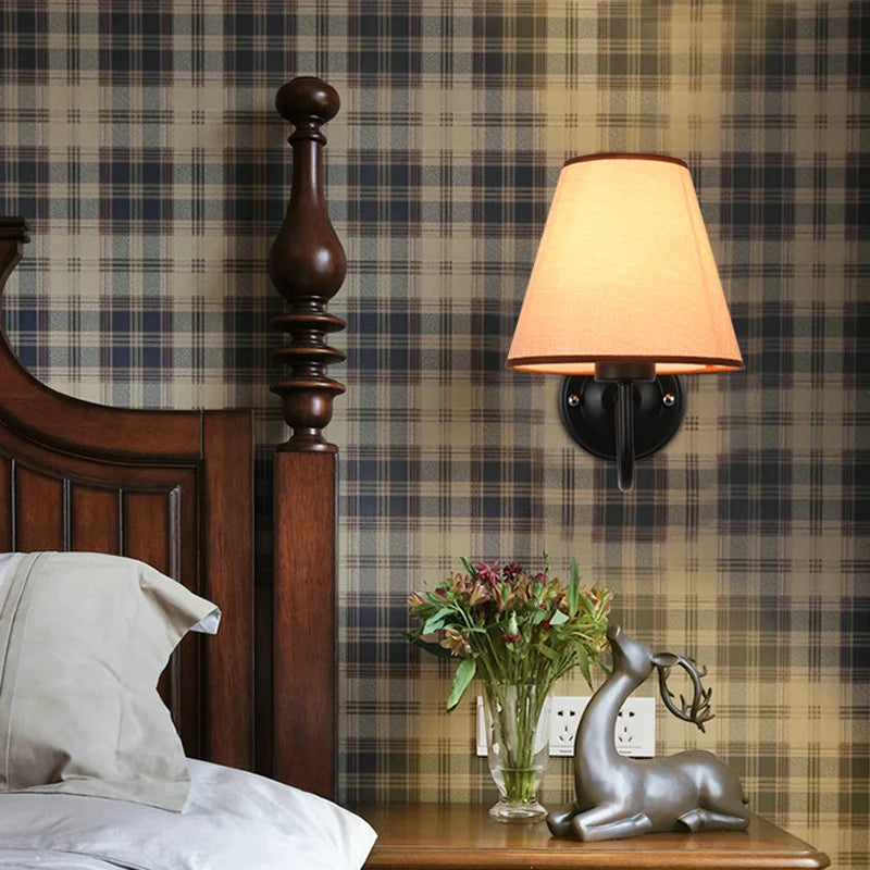 applique led moderne tissu murale