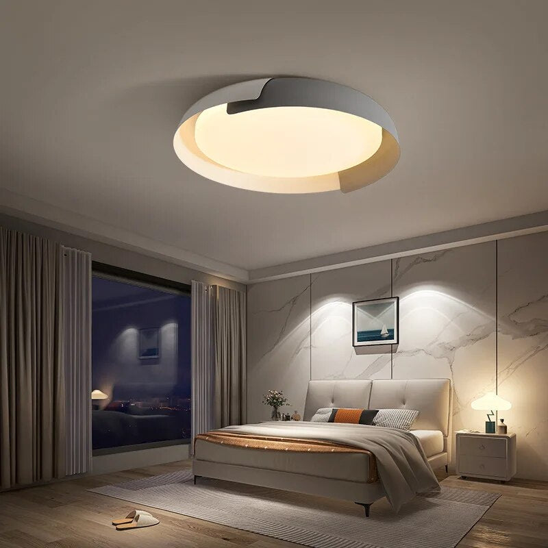 Plafonnier LED Style bois nordique