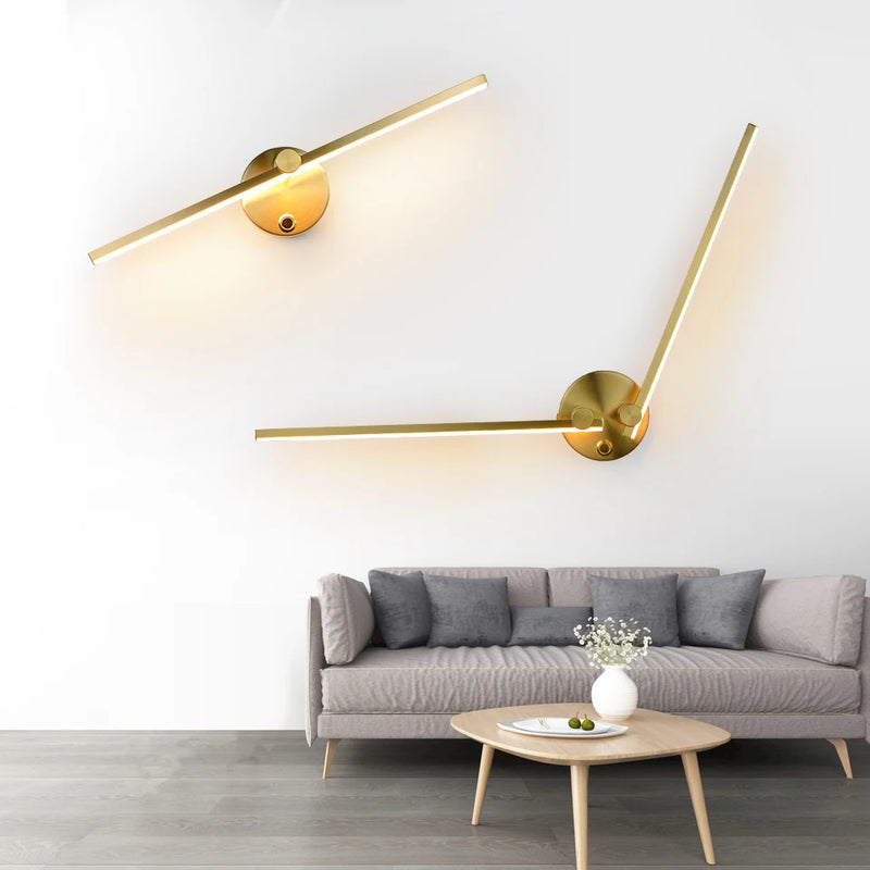 applique murale led minimaliste rotative librement réglable