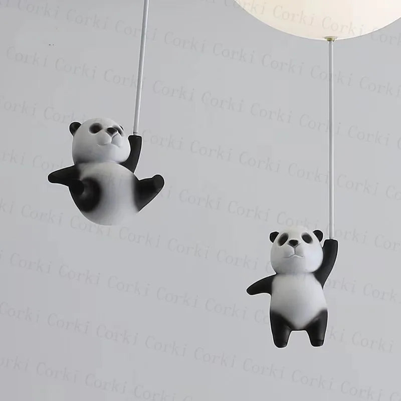 plafonnier led créatif dessin animé ours pour enfants