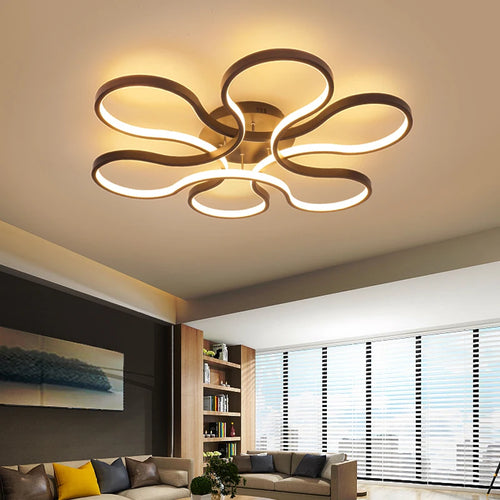 lustre moderne led créatif en aluminium pour restaurant bar