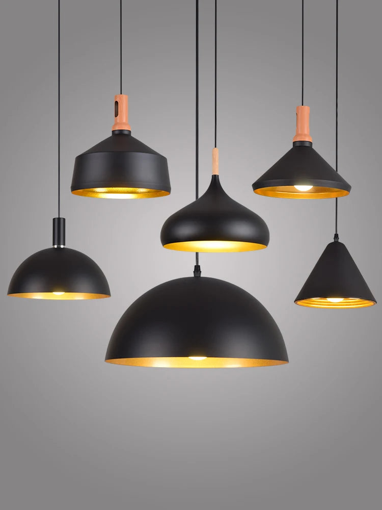 lustre led créatif style industriel rétro pour restaurant