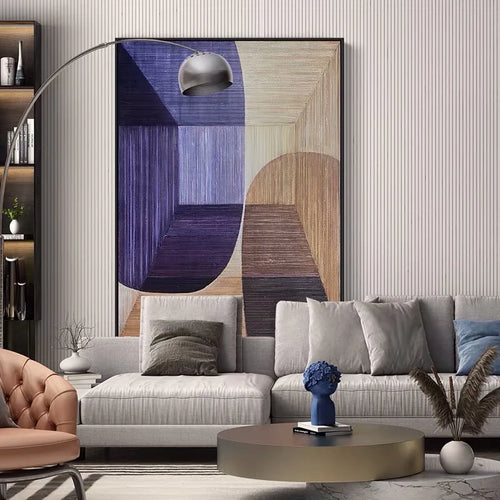 peinture abstraite personnalisée peinte à la main grande toile décorative