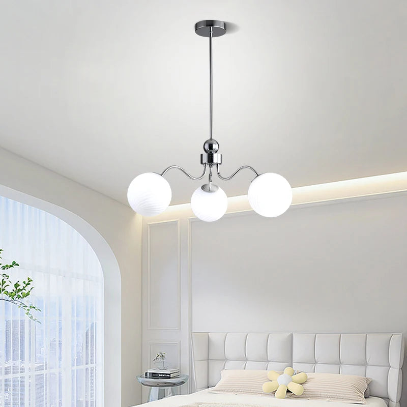 lustre led qiyimei artglass pour éclairage intérieur décoratif