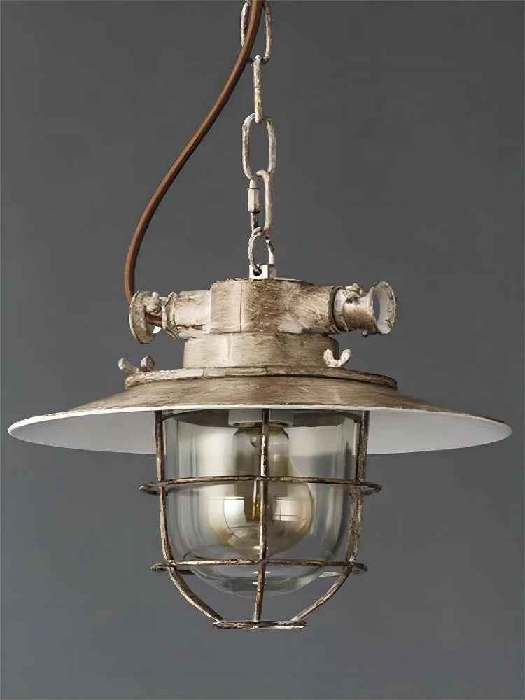 Américain rétro industriel vent anti-déflagrant lustre LOFT créatif Restaurant allée Barcafé fer LED suspension lampe
