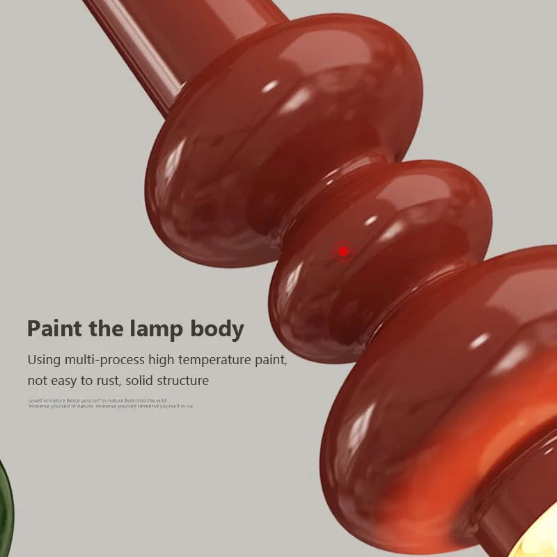 lampe led suspendue design nordique minimaliste forme chenille