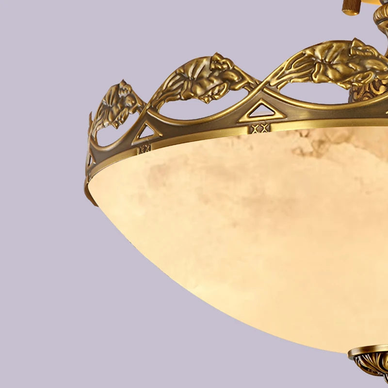 lampe de poche en marbre européen avec support en laiton