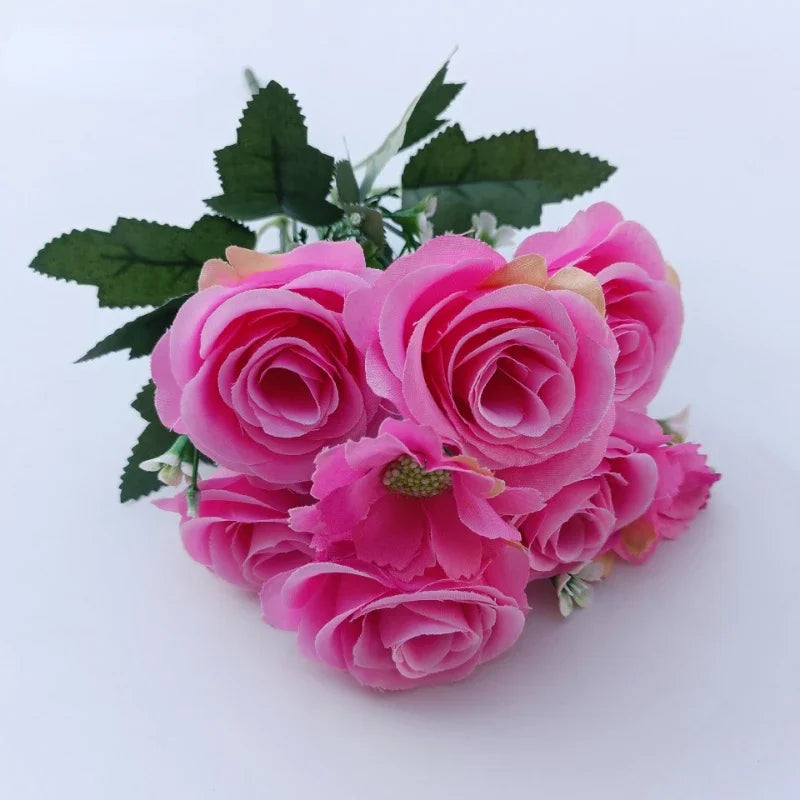 bouquets de roses artificielles pour mariage décoration romantique